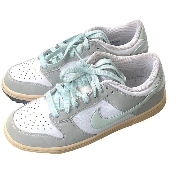 NIKE AIR DUNK NG LOW CLEAT GOLF SHOES Grey Mint Women’s size 6.5 ECU - Picture 1 of 13